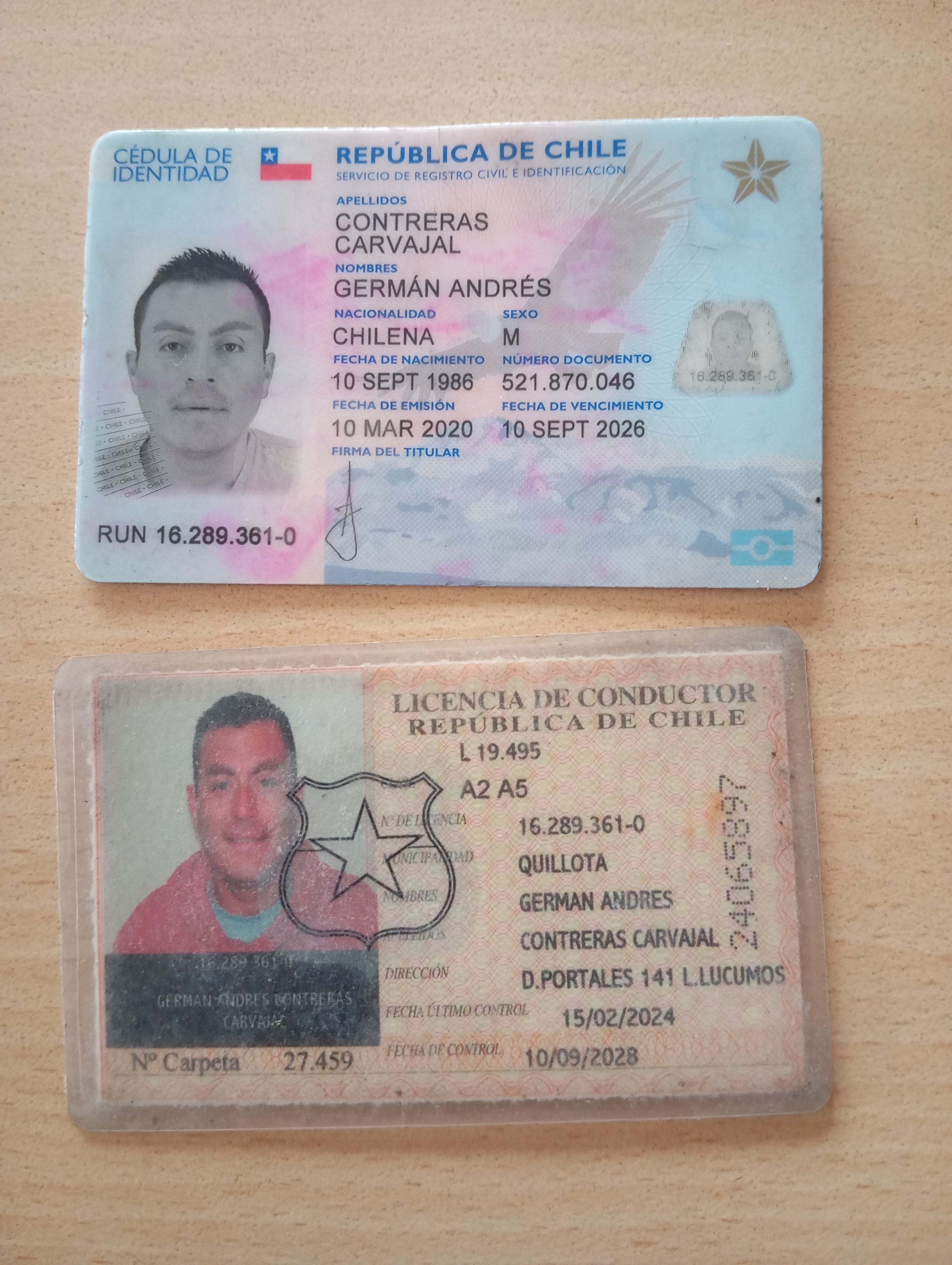 Perfil de Conductor